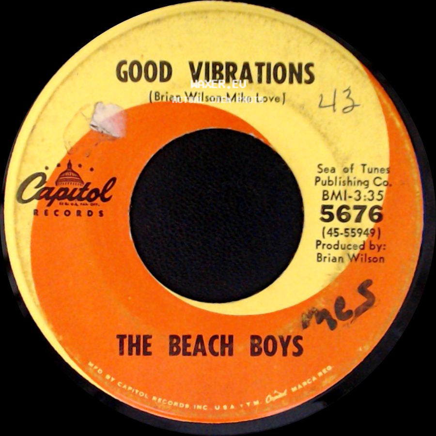 The Beach Boys - Let's Go Away For Awhile / Good Vibrations side B