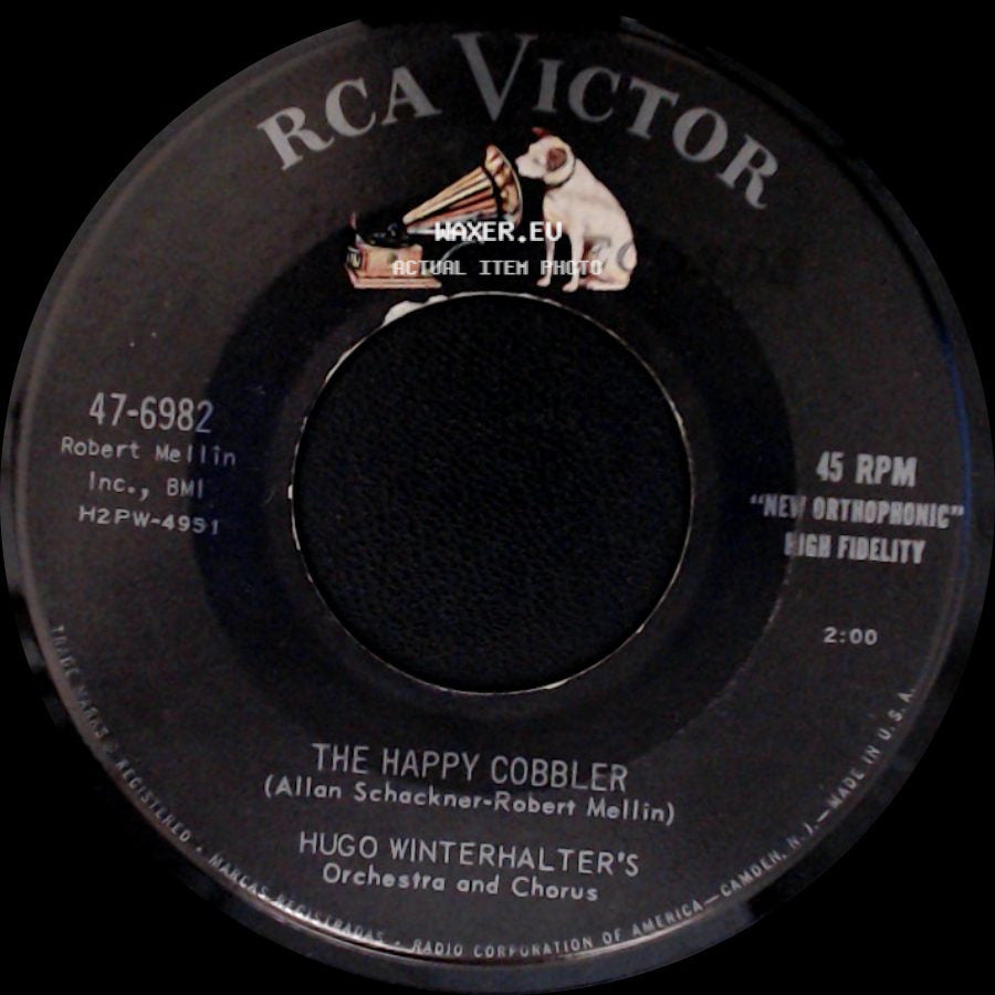 Hugo Winterhalter And His Orchestra / Hugo Winterhalter's Orchestra And Chorus - Swingin' Sweethearts / The Happy Cobbler side B