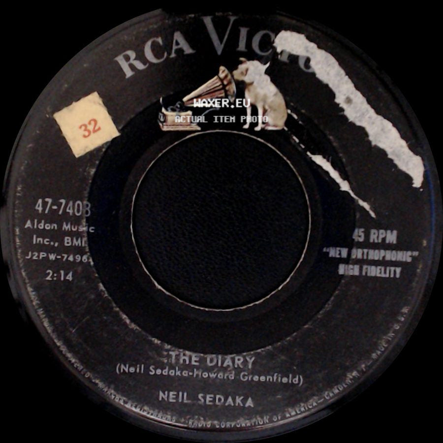 Neil Sedaka - No Vacancy (I'm Walkin' 'round) / The Diary side B