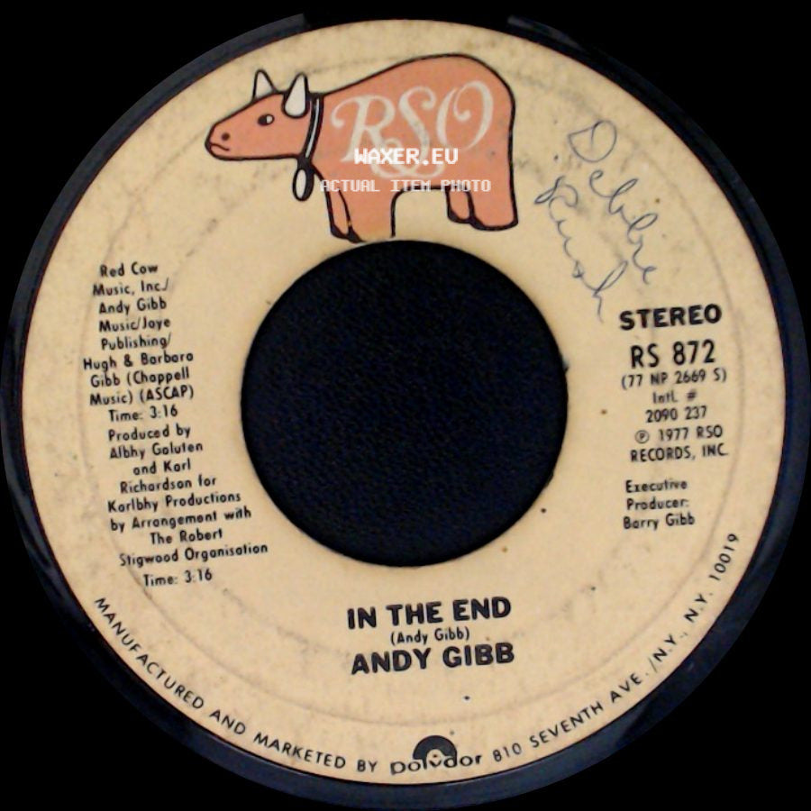 Andy Gibb - In The End / I Just Want To Be Your Everything side A