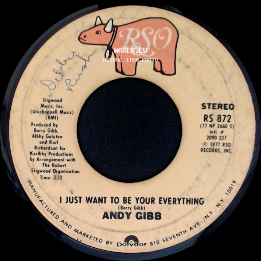Andy Gibb - In The End / I Just Want To Be Your Everything side B