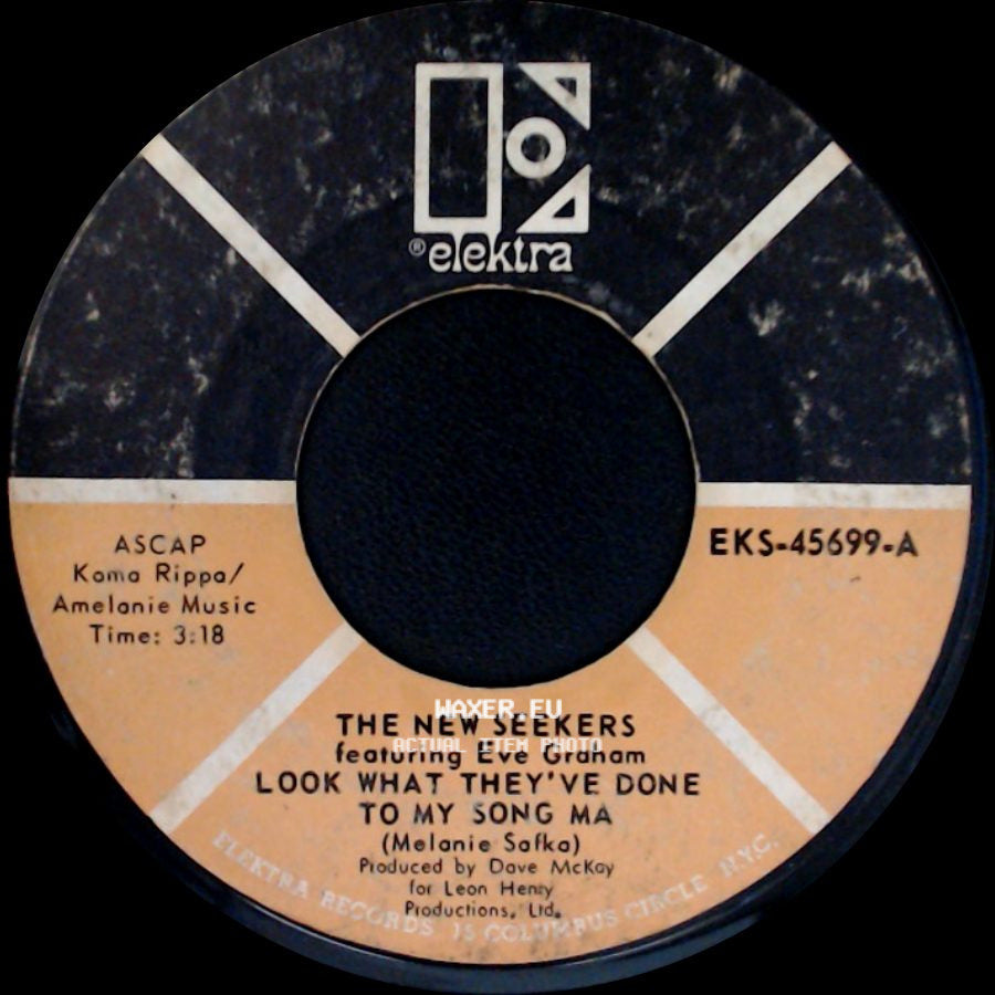 The New Seekers Featuring Eve Graham / The New Seekers - Look What They've Done To My Song Ma / It's A Beautiful Day side A