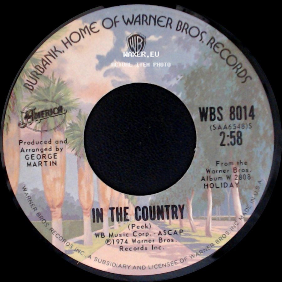 Tin Man - Tin Man / In The Country side B