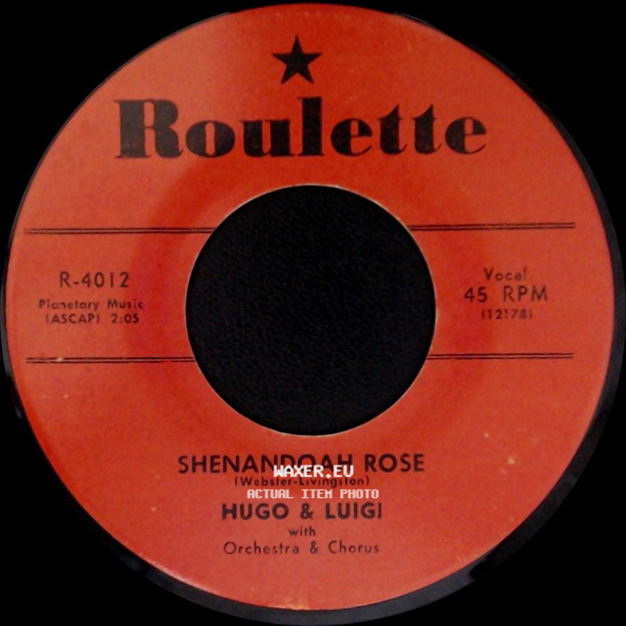 Hugo & Luigi / Hugo & Luigi With Orchestra & Chorus - Shenandoah Rose / Rockabilly Party side A