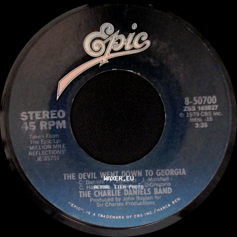 The Charlie Daniels Band - The Devil Went Down To Georgia / Rainbow Ride side A