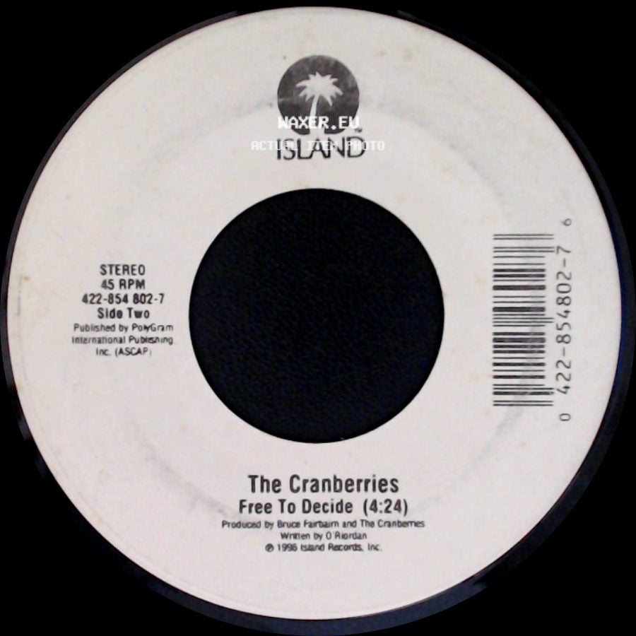 The Cranberries - When You're Gone (4:55) / Free To Decide side B