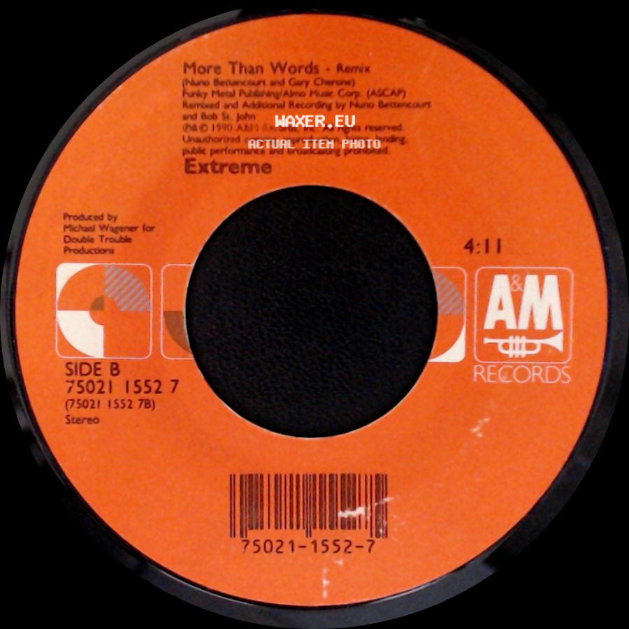 Extreme - Get The Funk Out - Lp Version / More Than Words - Remix side B