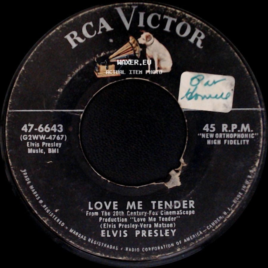 Elvis Presley - Love Me Tender / Anyway You Want Me (That's How I Will Be) side A