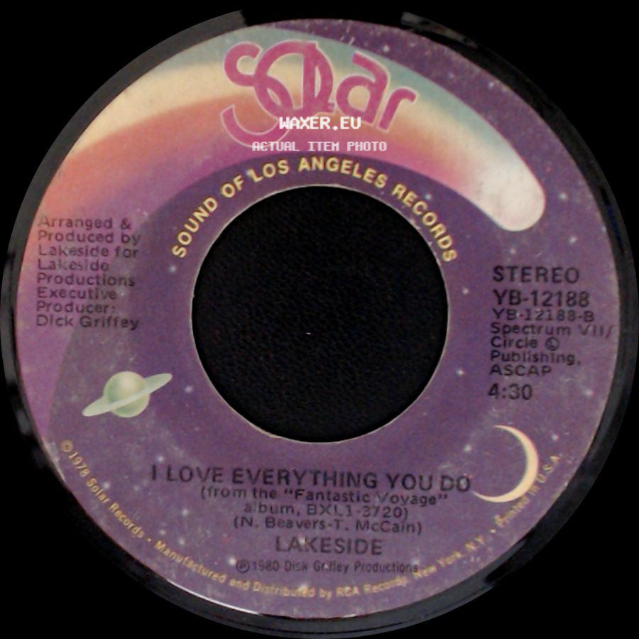 Lakeside - I Love Everything You Do / Your Love Is On The One side A