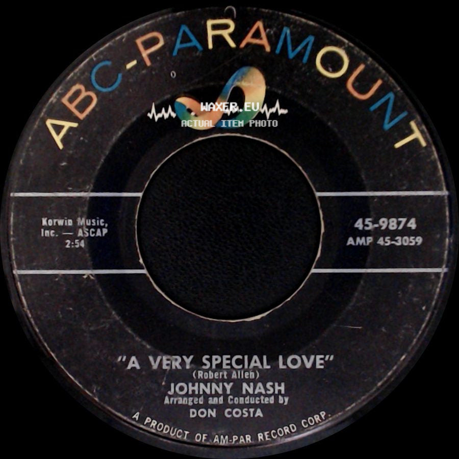 Johnny Nash - A Very Special Love / Won't You Let Me Share My Love With You side A