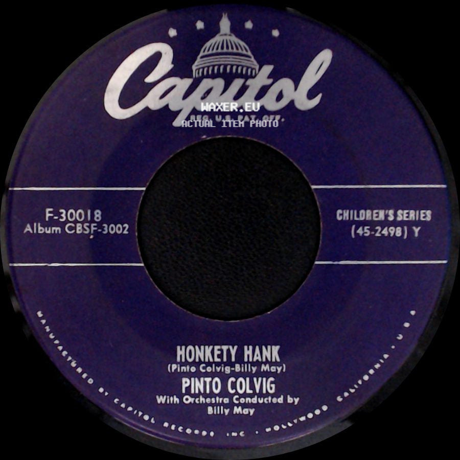 Pinto Colvig - Honkety Hank / My Mule Charlie side A