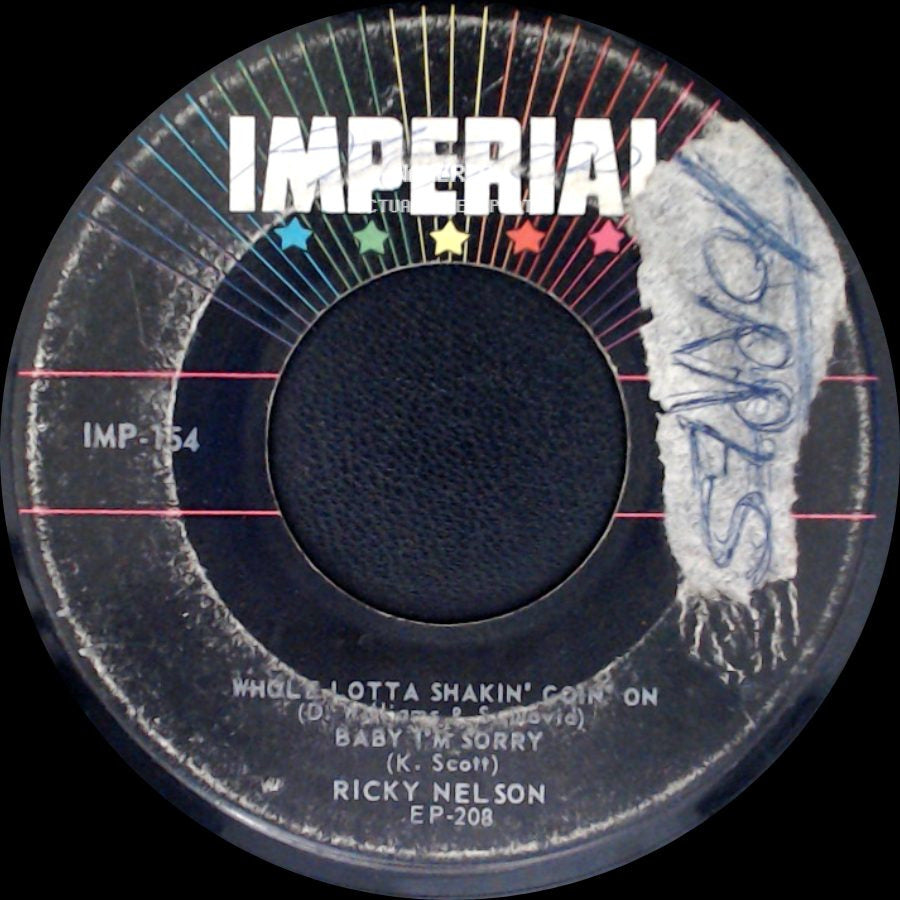 Ricky Nelson - Teenage Doll / If You Can't Rock Me / Whole Lotta Shakin' Goin' On / Baby I'm Sorry side B