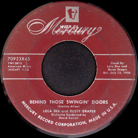 Lola Dee And Rusty Draper - Scratch My Back / Behind Those Swingin' Doors side B