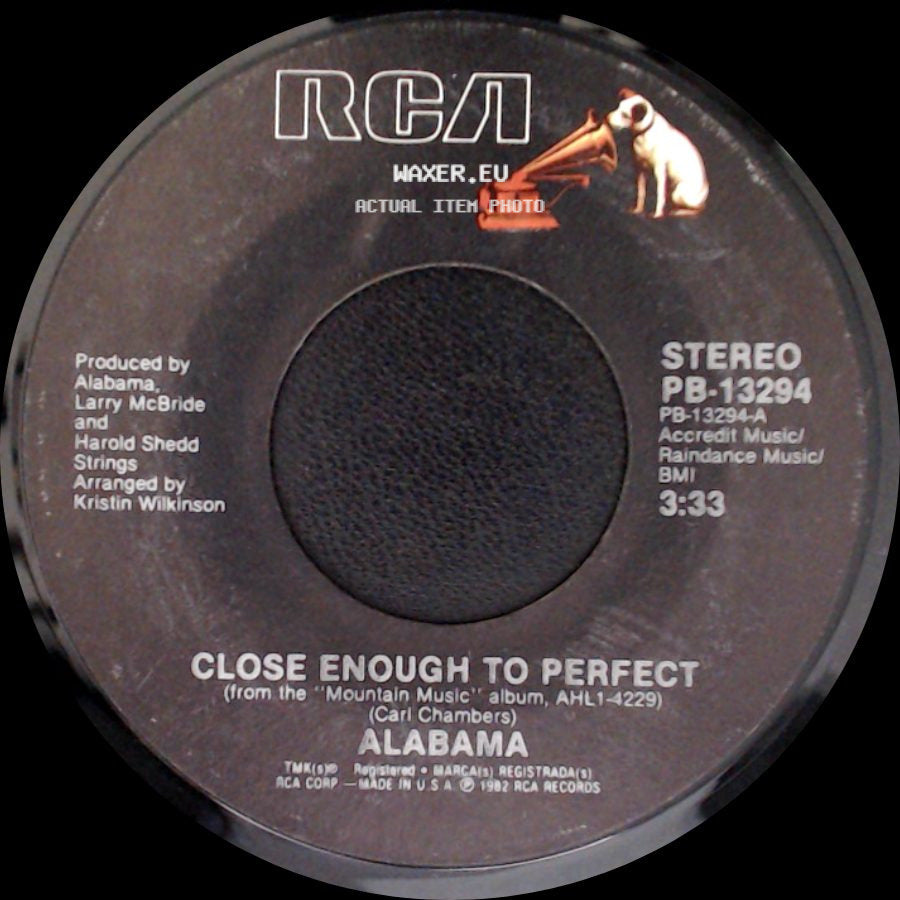 Alabama - Close Enough To Perfect / Fantasy side A