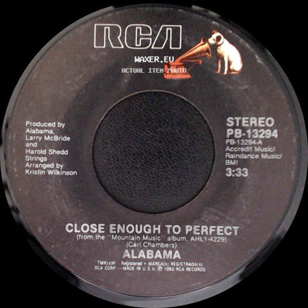 Alabama - Close Enough To Perfect / Fantasy side A