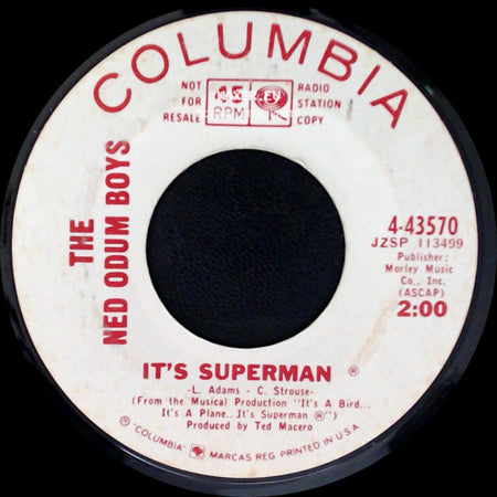 The Ned Odum Boys / Bill Pursell - It's Superman / Love Theme From Superman side A
