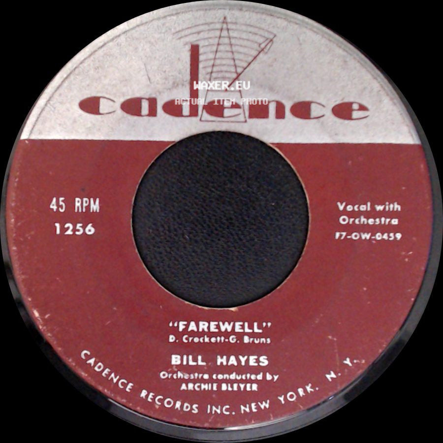 Bill Hayes - The Ballad Of Davy Crockett / Farewell side B