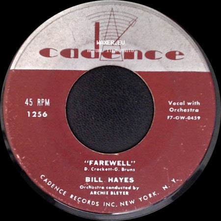 Bill Hayes - The Ballad Of Davy Crockett / Farewell side B