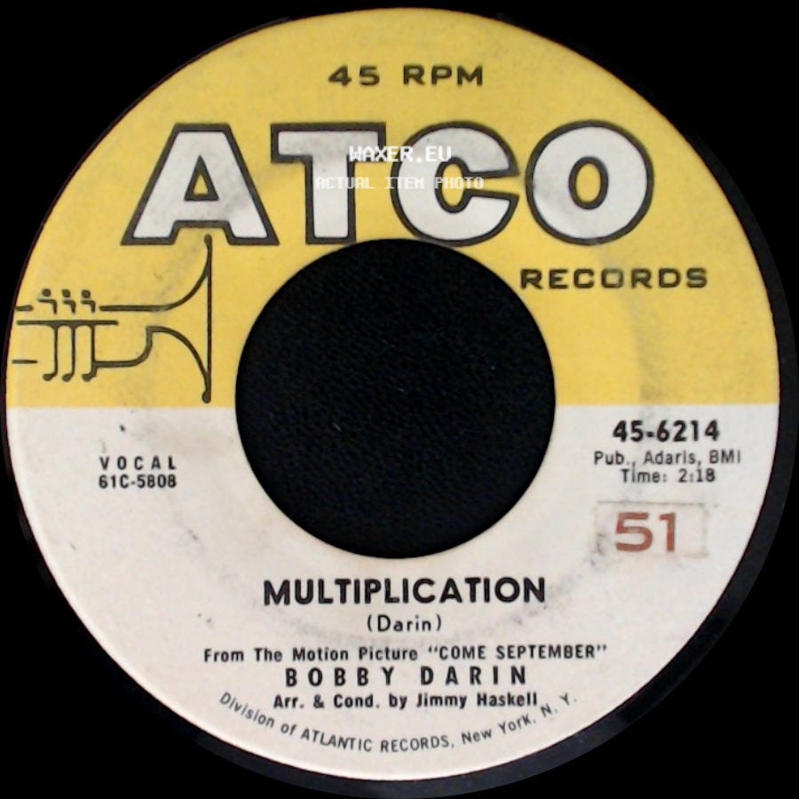 Bobby Darin - Multiplication / Irresistible You side A