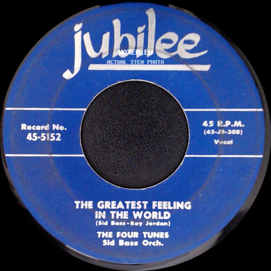 The Four Tunes - The Greatest Feeling In The World / Lonesome side A