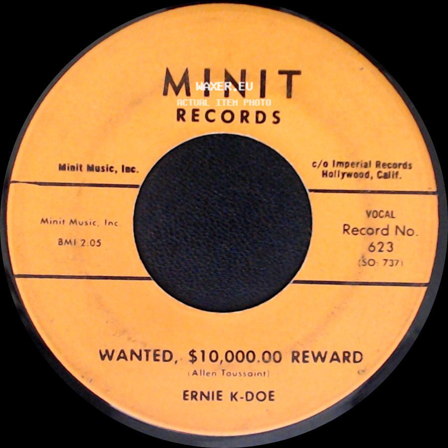 Ernie K-Doe - Mother-In-Law / Wanted, $10,000.00 Reward side B
