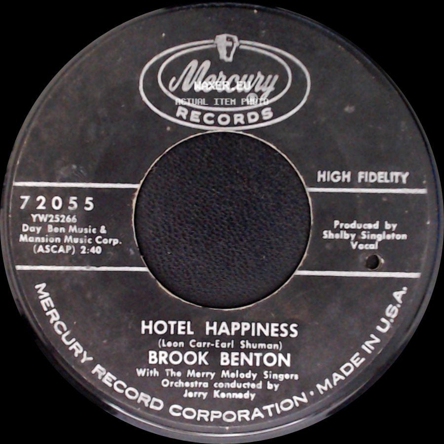 Brook Benton - Still Waters Run Deep / Hotel Happiness side B