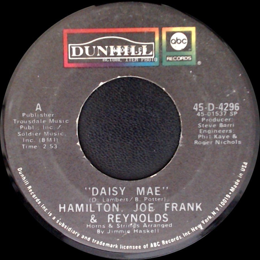 Hamilton, Joe Frank & Reynolds - Daisy Mae / It Takes The Best side A