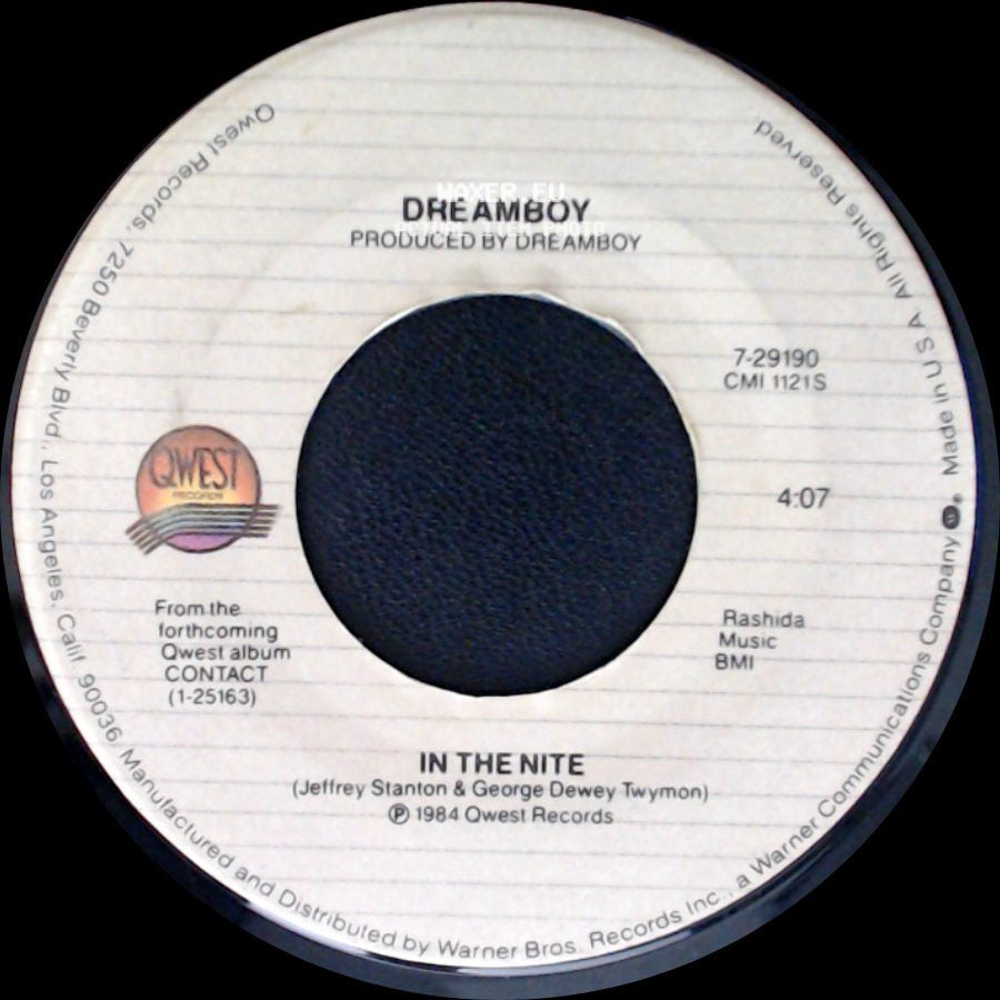 Dreamboy - In The Nite / I Promise (I Do Love You) side A