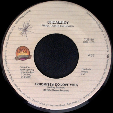 Dreamboy - In The Nite / I Promise (I Do Love You) side B