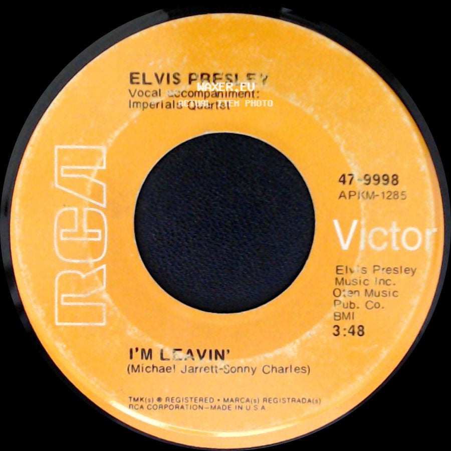 Elvis Presley - Heart Of Rome / I'm Leavin' side B