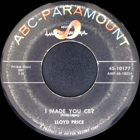 Lloyd Price - Boo Hoo / I Made You Cry side B