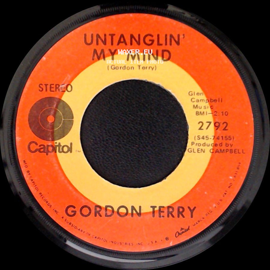 Gordon Terry - Untanglin' My Mind / The Ballad Of J.C. side A