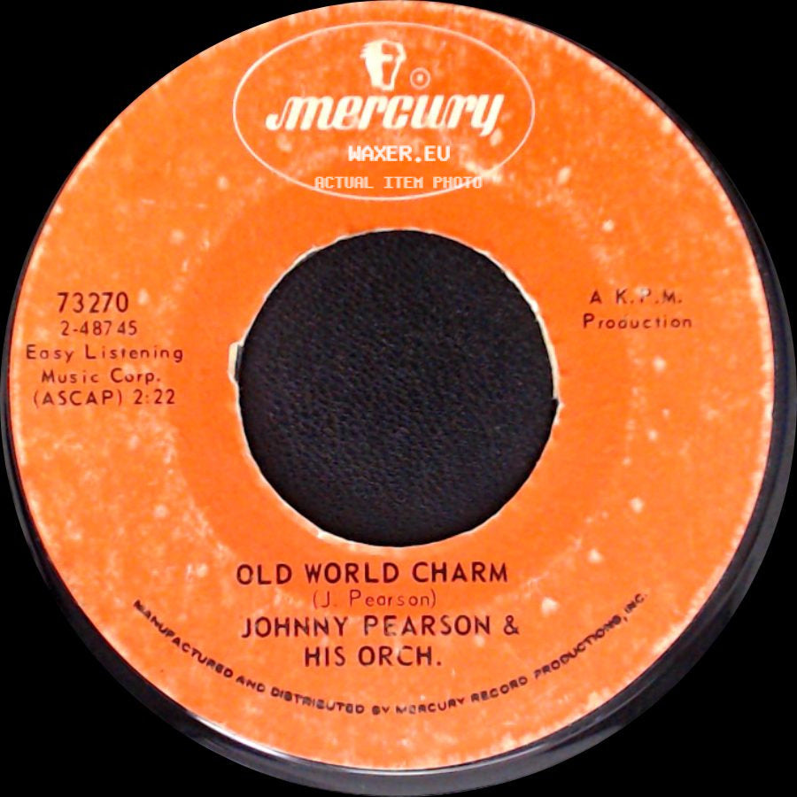 Johnny Pearson & His Orch. - Sleepy Shores / Old World Charm side B
