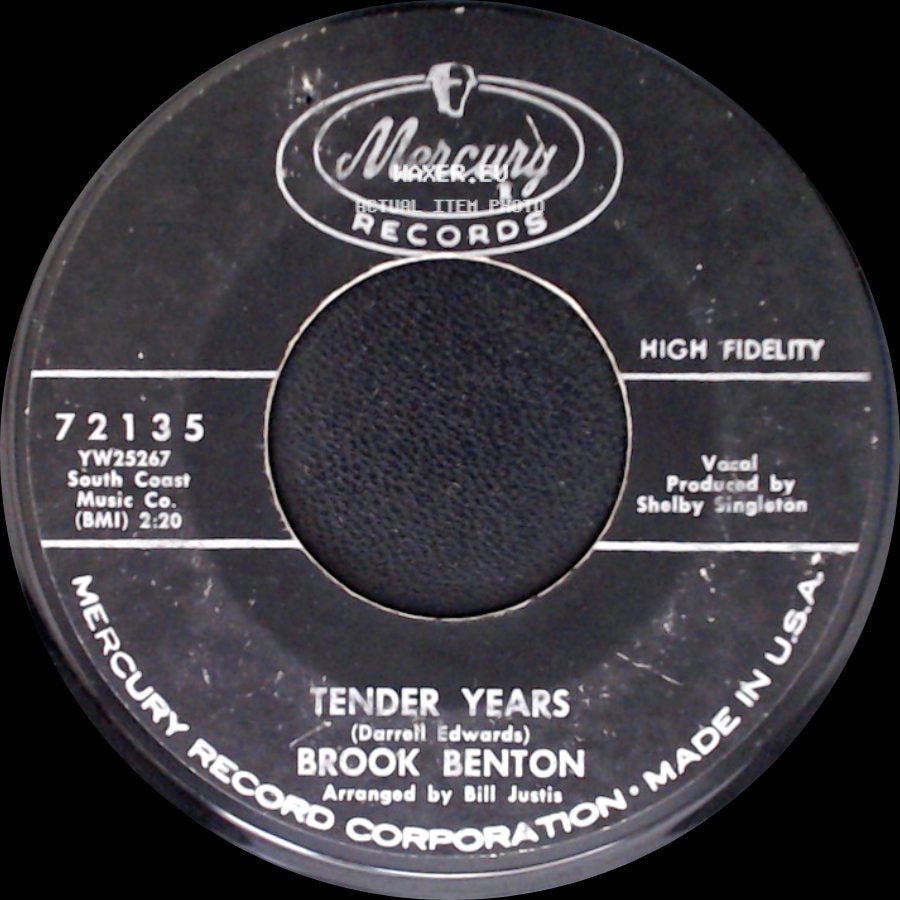 Brook Benton - Tender Years / My True Confession side A