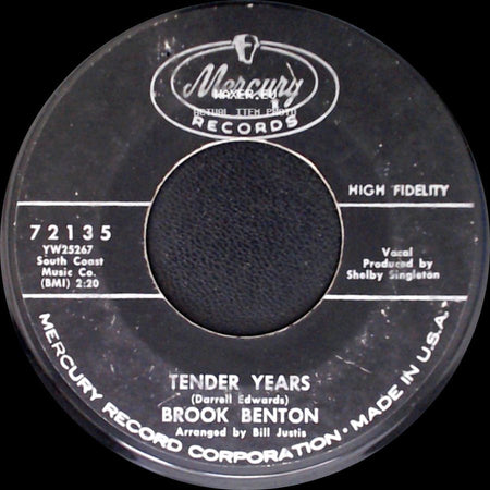 Brook Benton - Tender Years / My True Confession side A