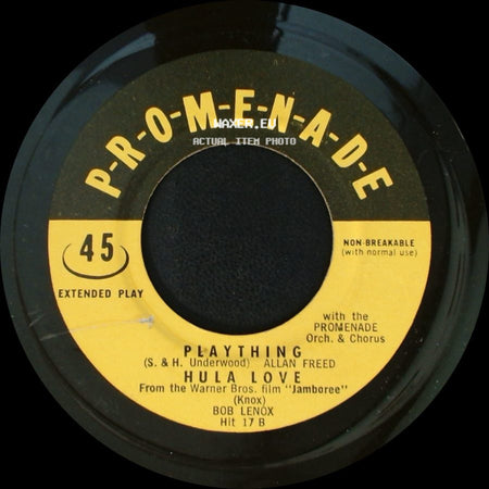 Bob Lenox / The Wheel Brothers / The Melon Sisters - Plaything / Hula Love / Wake Up, Little Susie / Happy, Happy Birthday, Baby side A