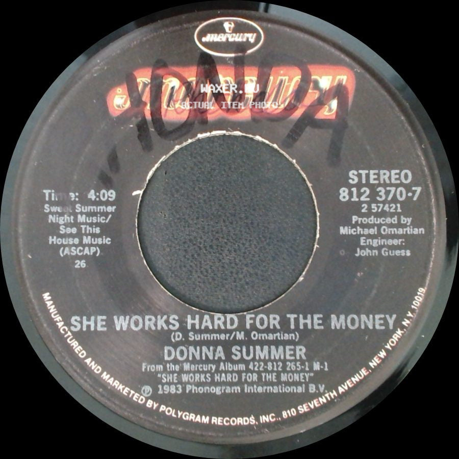Donna Summer - She Works Hard For The Money / I Do Believe (I Fell In Love) side A
