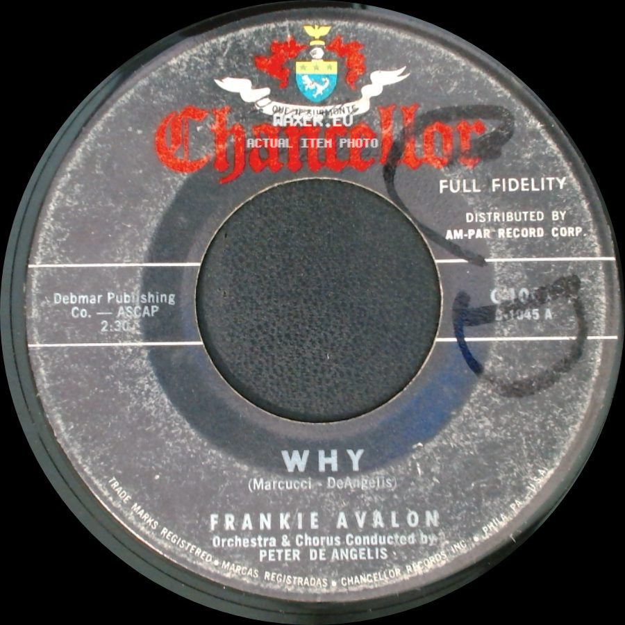 Frankie Avalon - Swingin' On A Rainbow / Why side B