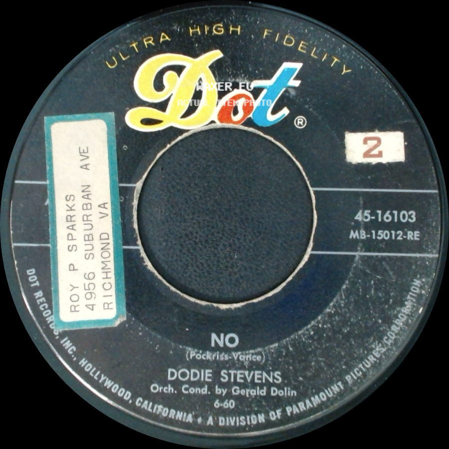 Dodie Stevens - No / A Tisket A Tasket side A