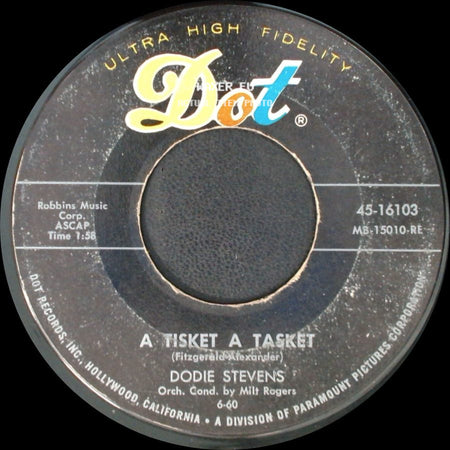 Dodie Stevens - No / A Tisket A Tasket side B
