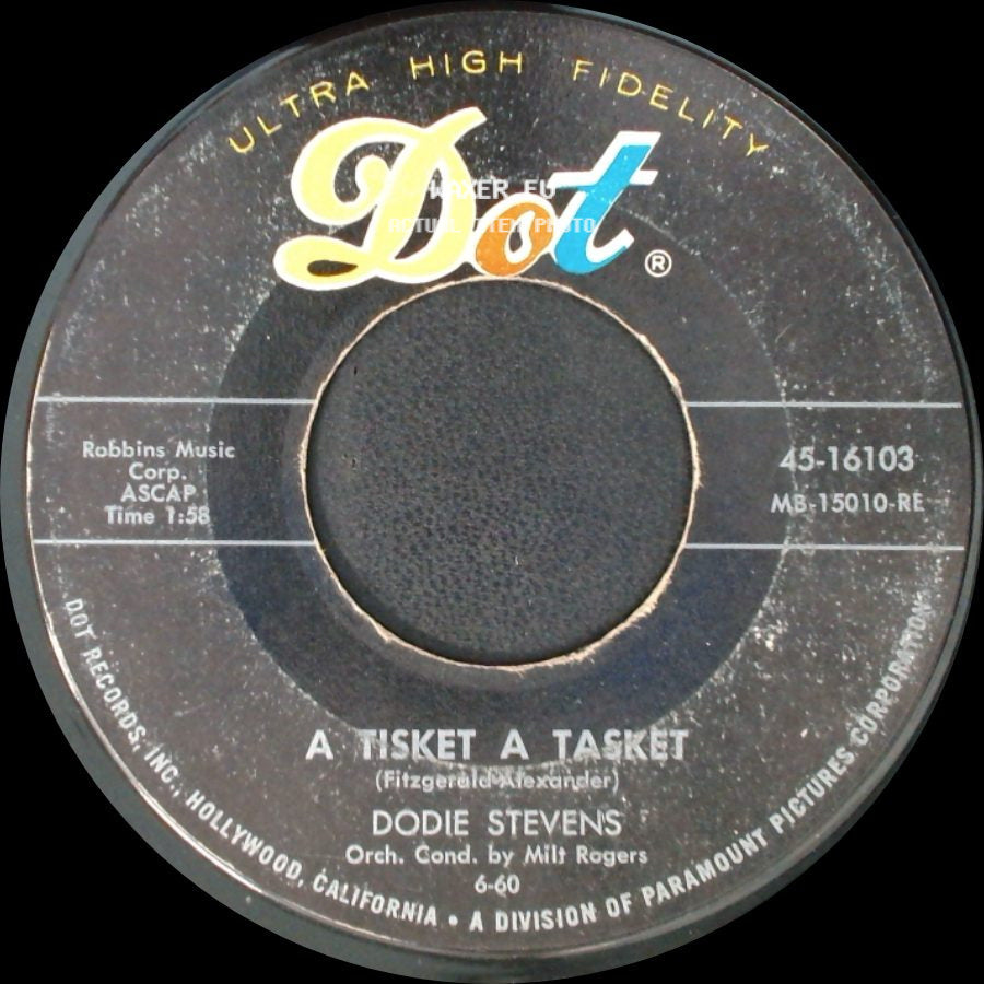 Dodie Stevens - No / A Tisket A Tasket side B