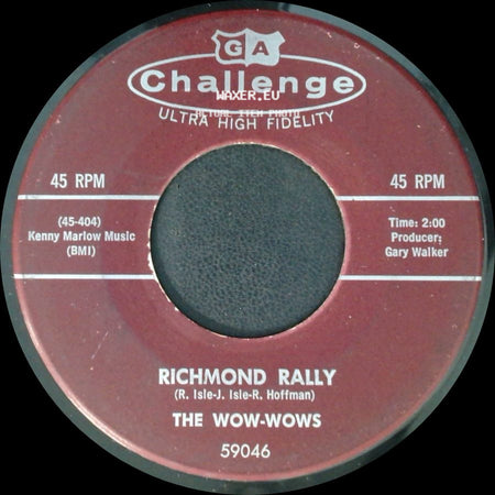The Wow-Wows - Richmond Rally / Count Down side A