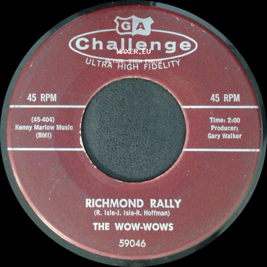 The Wow-Wows - Richmond Rally / Count Down side A