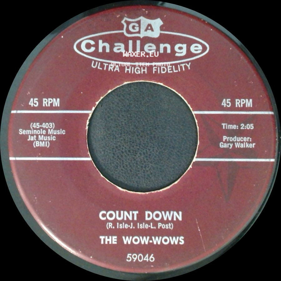 The Wow-Wows - Richmond Rally / Count Down side B