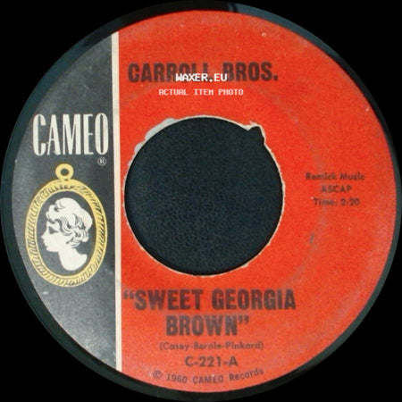 Carroll Bros. - Sweet Georgia Brown / Boot It! side A