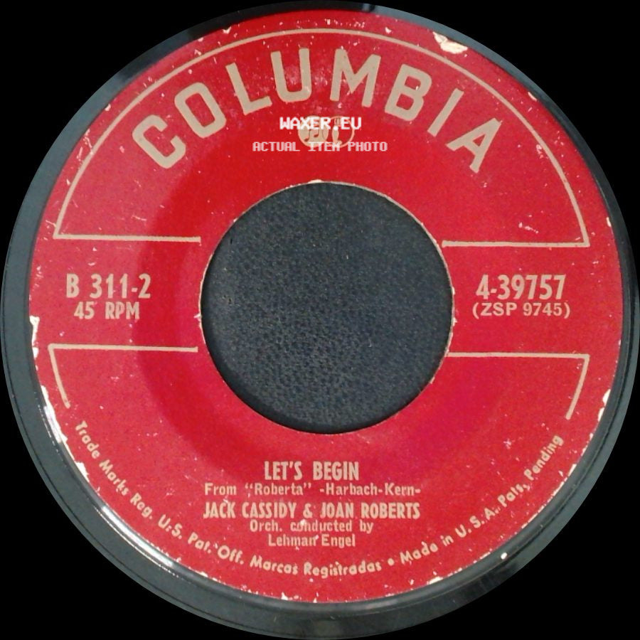 Stephen Douglass / Jack Cassidy & Joan Roberts - You're Devastating / Let's Begin side B
