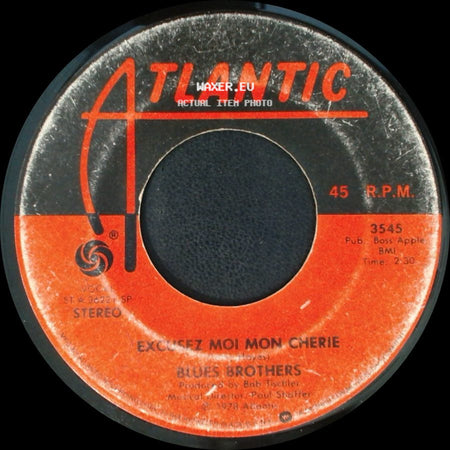 Blues Brothers - Soul Man / Excusez Moi Mon Cherie side B