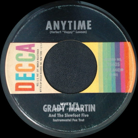 Grady Martin And The Slewfoot Five - Down The River Of Golden Dreams / Anytime side B