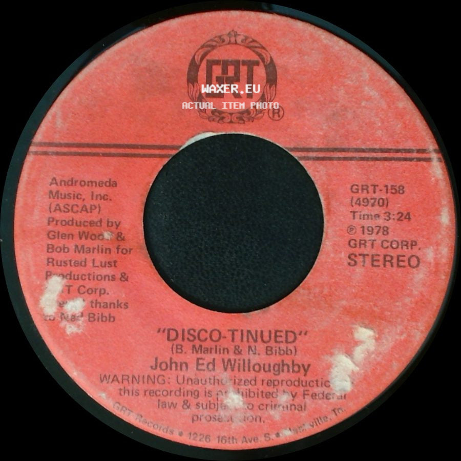 John Ed Willoughby - Disco-Tinued / Lucille... (No. 2) side A