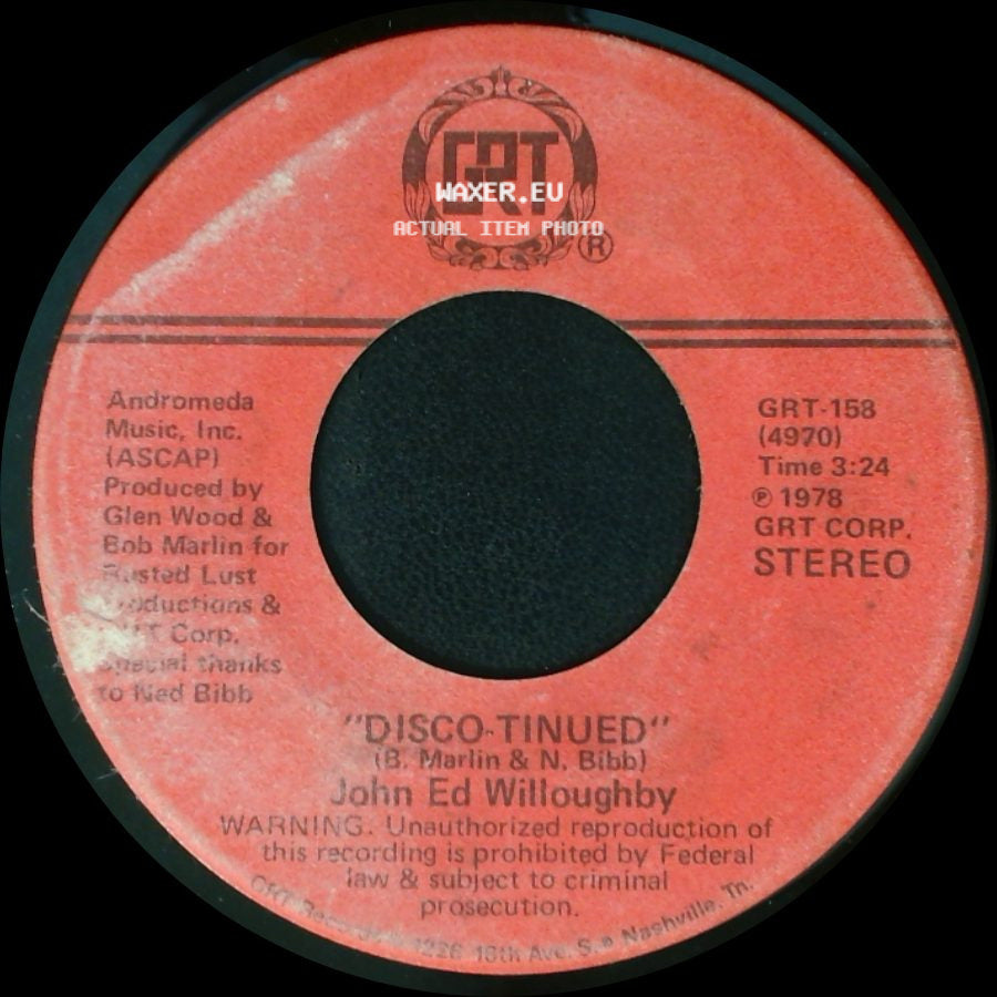 John Ed Willoughby - Disco-Tinued / Lucille ... (No. 2) side A